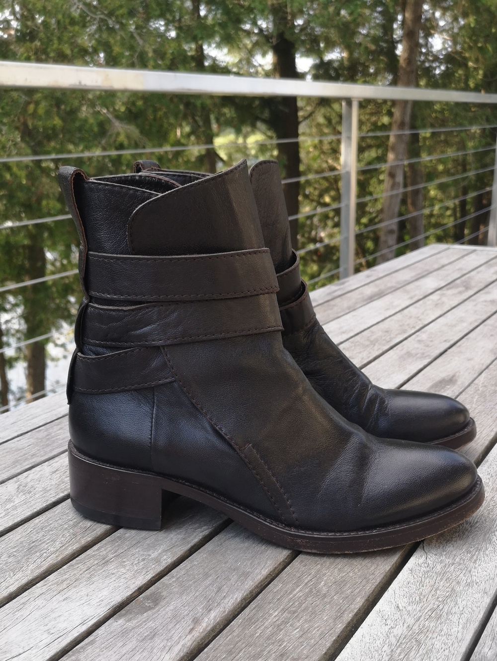 Haider Ackermann strappy leather ankle boots